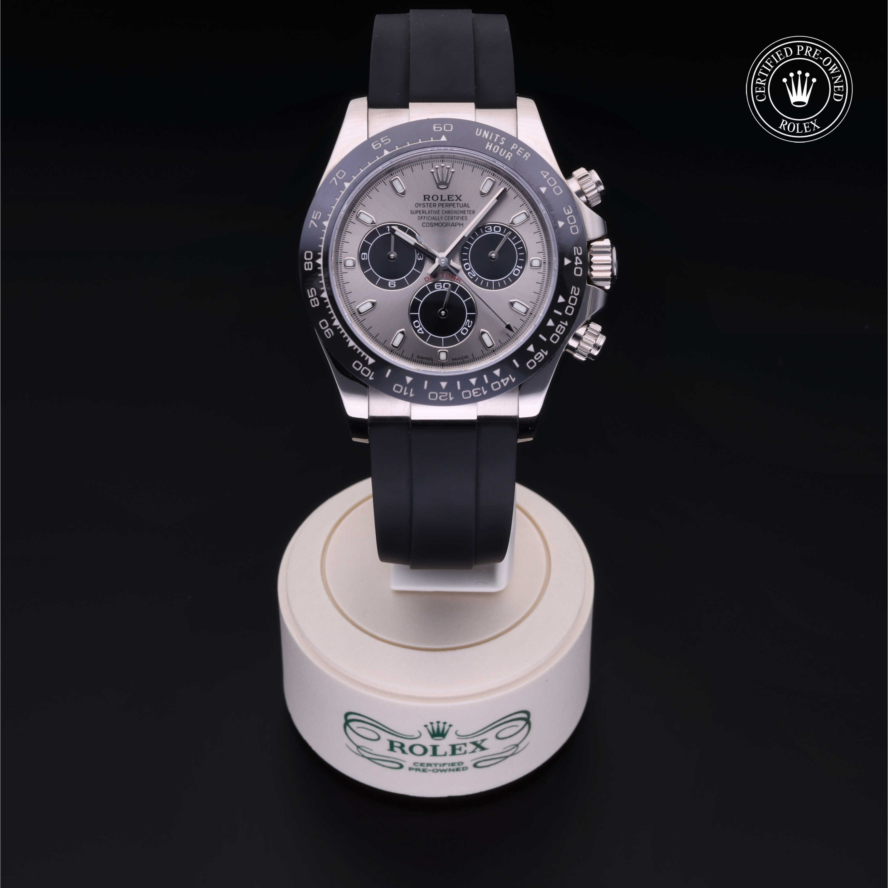 Rolex Cosmograph Daytona in Gold 18 Carat White M116519LN-0024 at Davidson & Licht