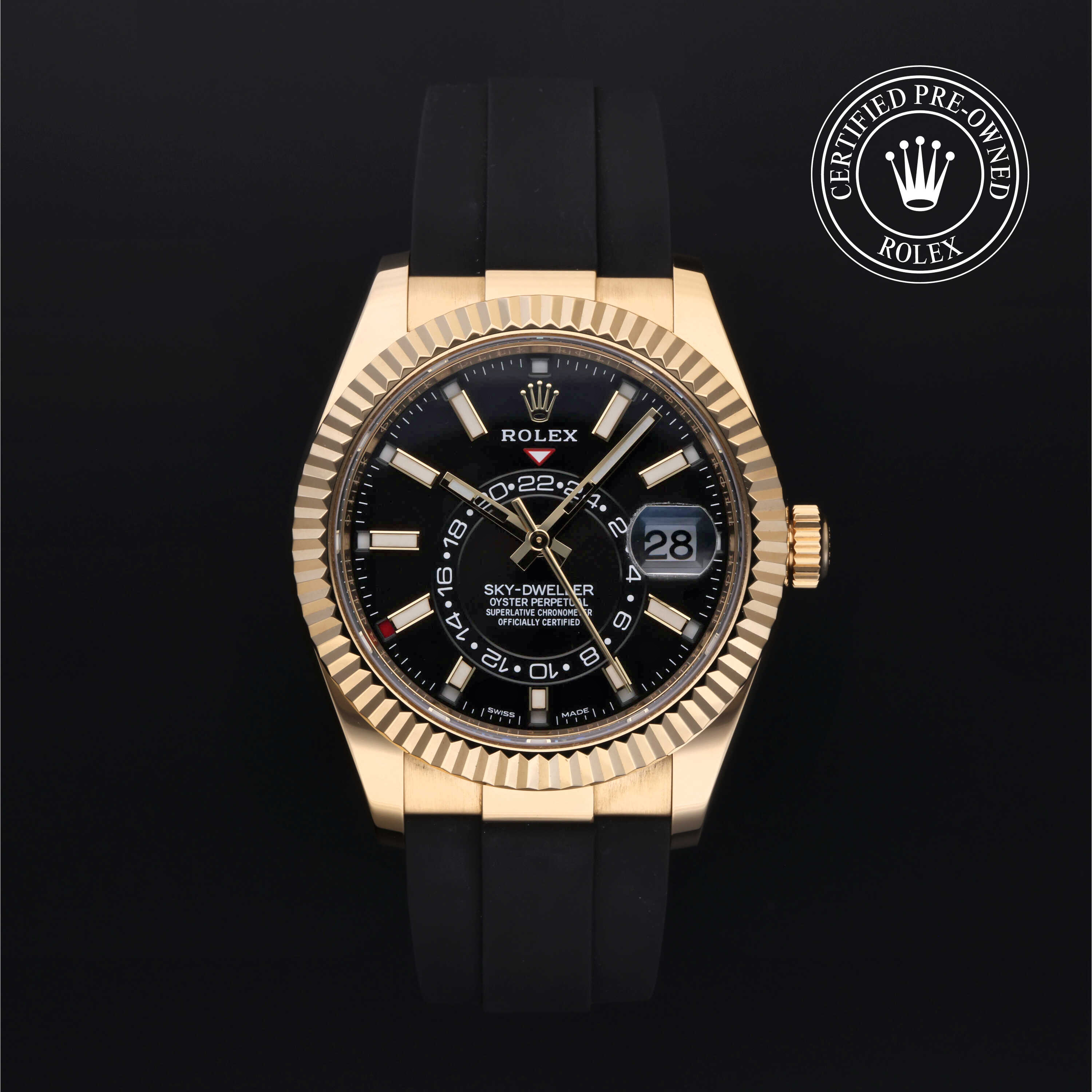 Rolex Sky-Dweller in Gold 18 Carat Yellow M326238-0009 at Davidson & Licht