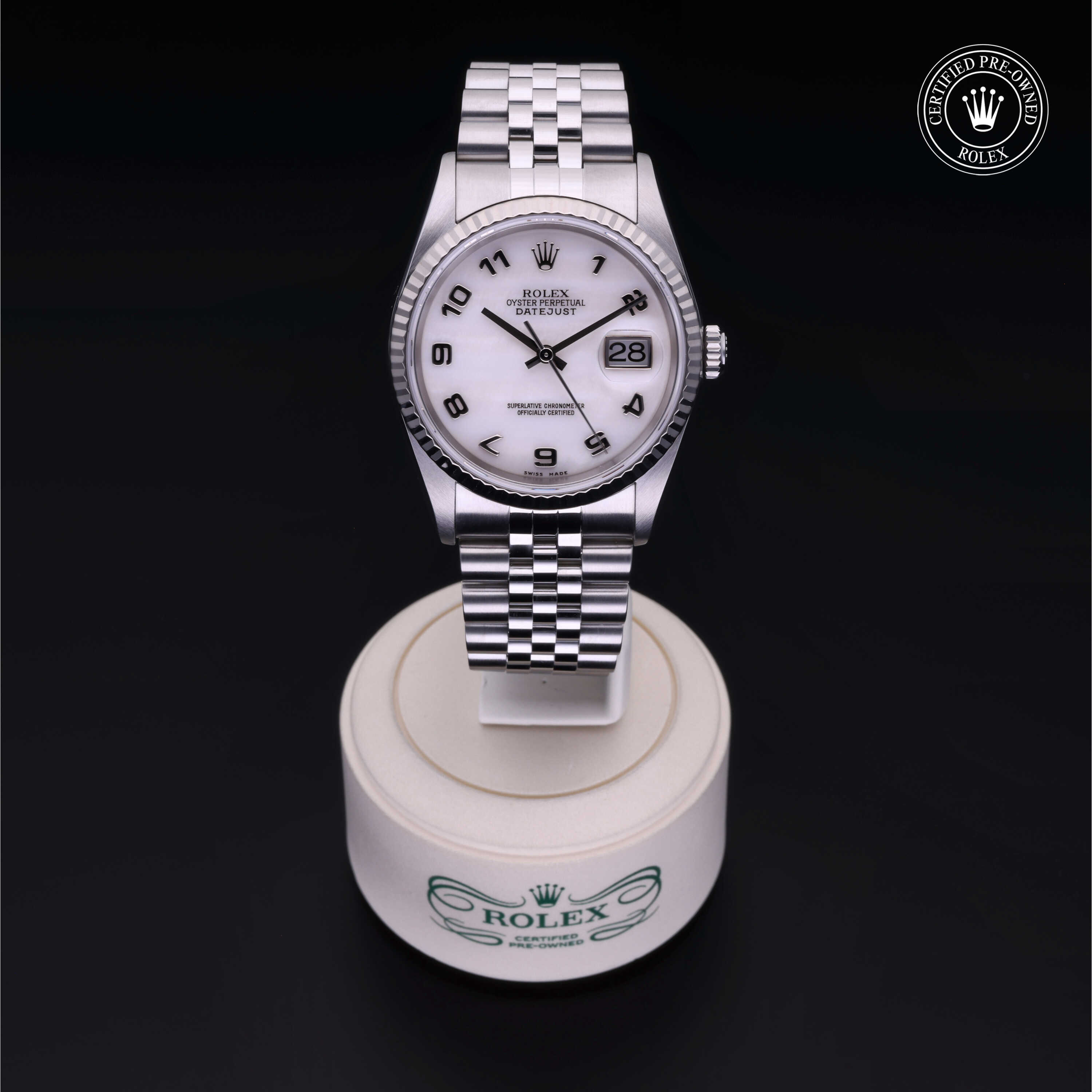 Rolex Datejust in Rolesor 18 Carat White M16234-0063 at Davidson & Licht