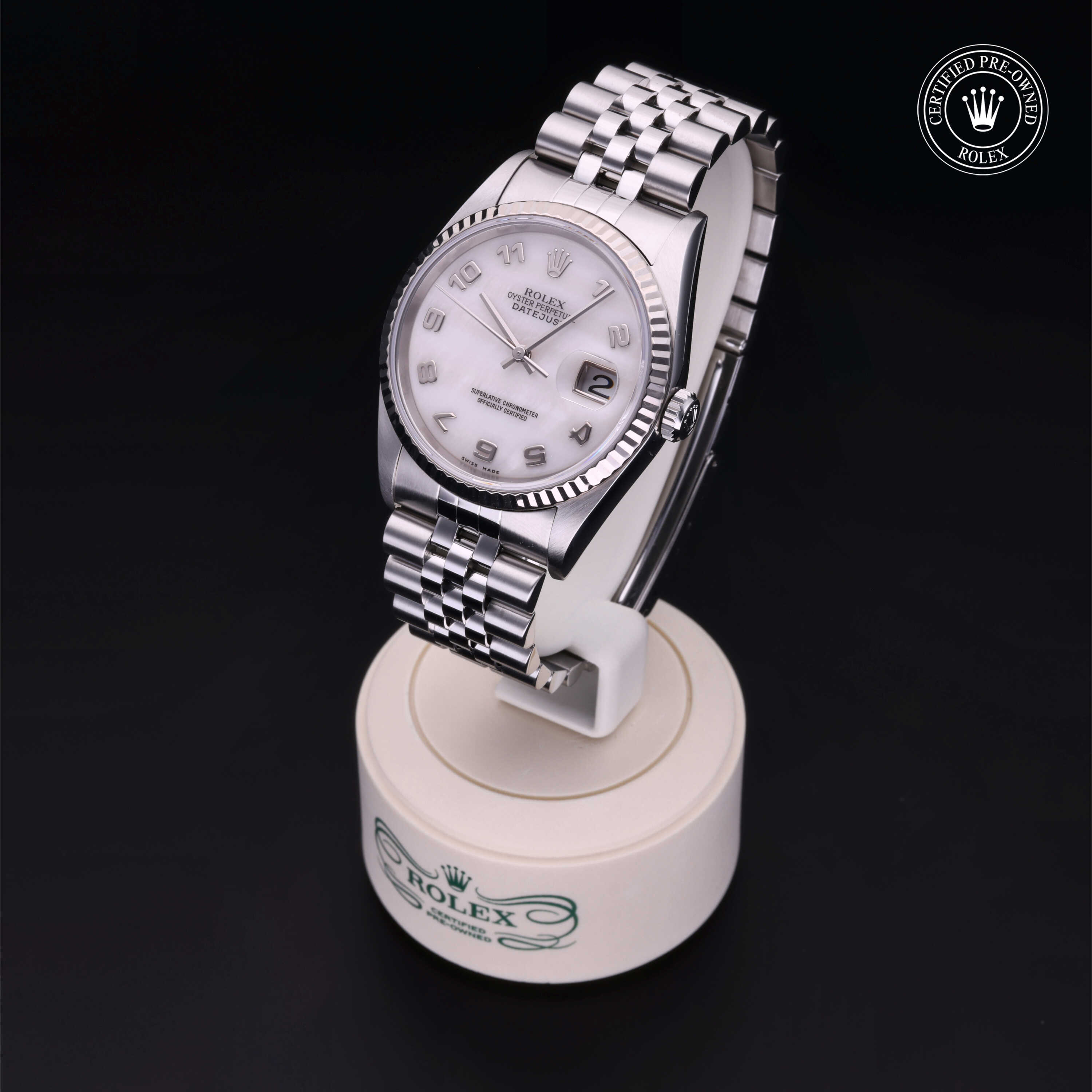 Rolex Datejust in Rolesor 18 Carat White M16234-0063 at Davidson & Licht
