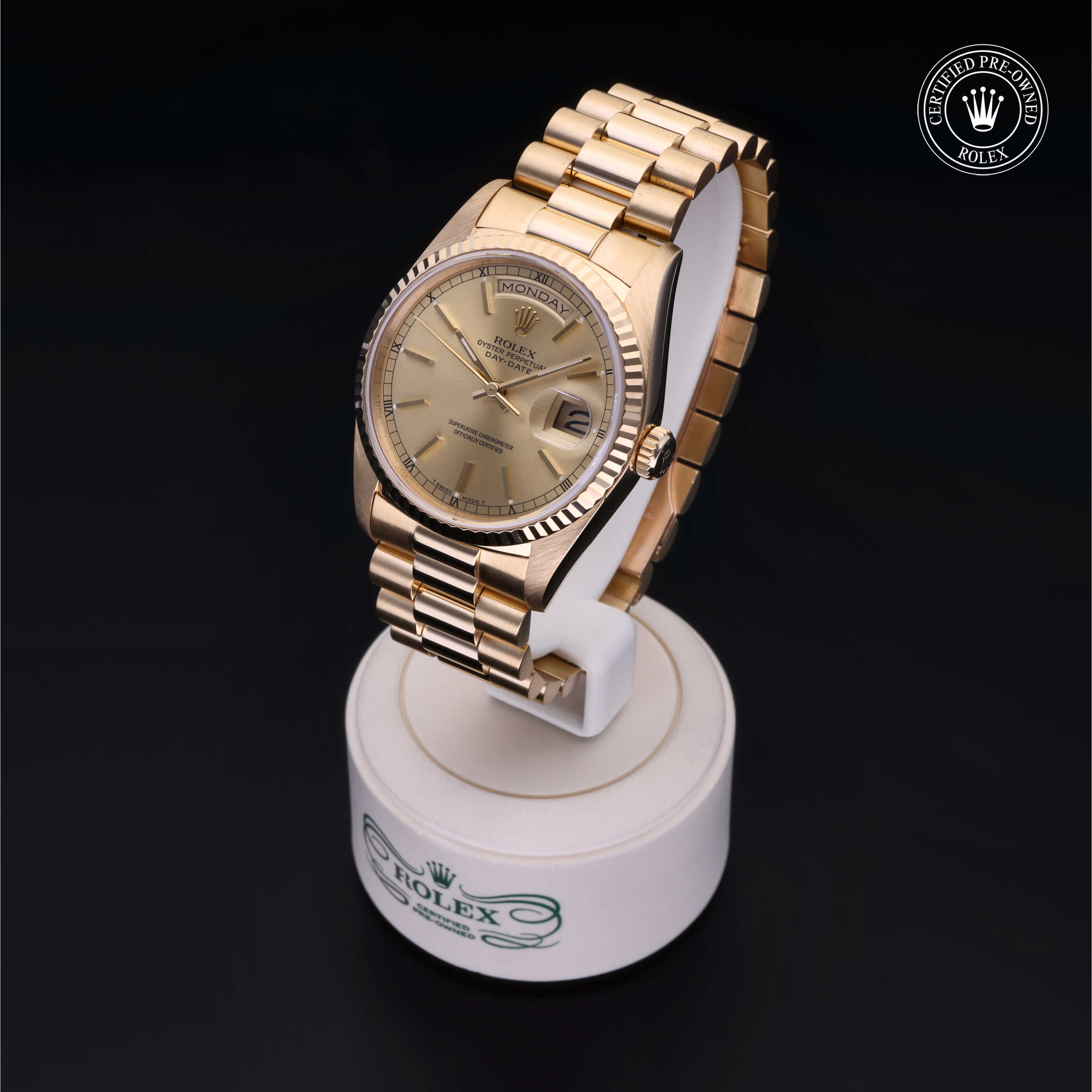 Rolex Day-Date in Gold 18 Carat Yellow M18238-0007 at Davidson & Licht
