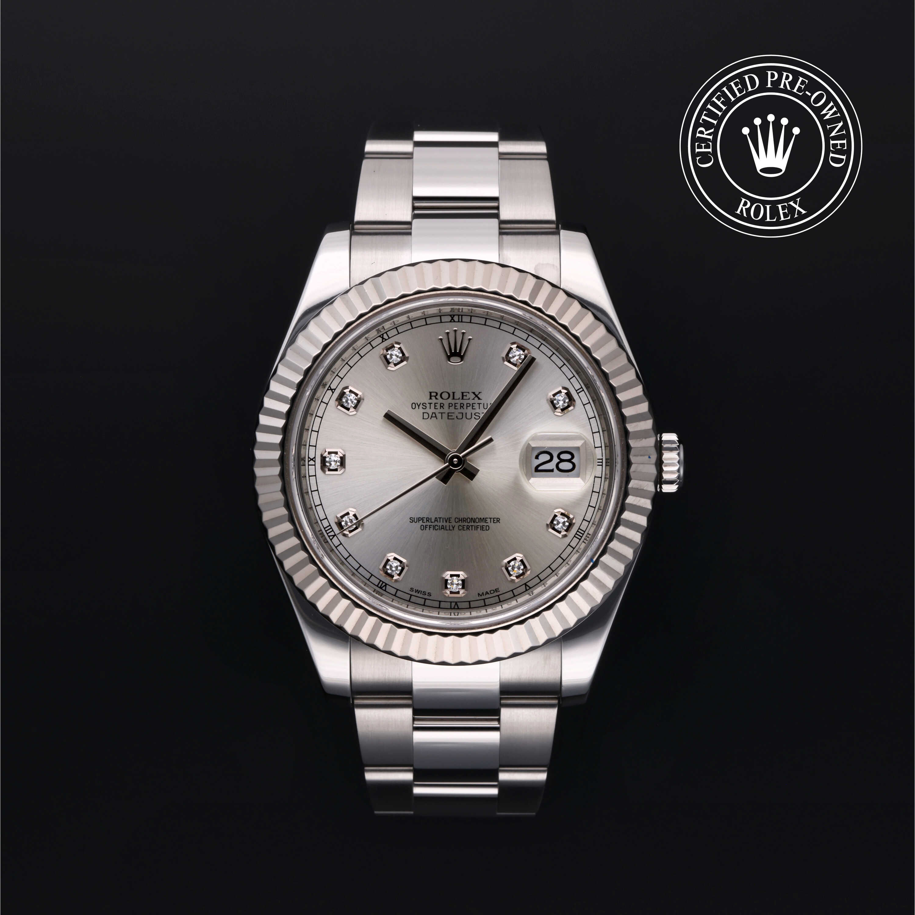 Rolex Datejust II in Rolesor 18 Carat White M116334-0007 at Davidson & Licht Rolex Datejust II in Rolesor 18 Carat White M116334-0007 at Davidson & Licht