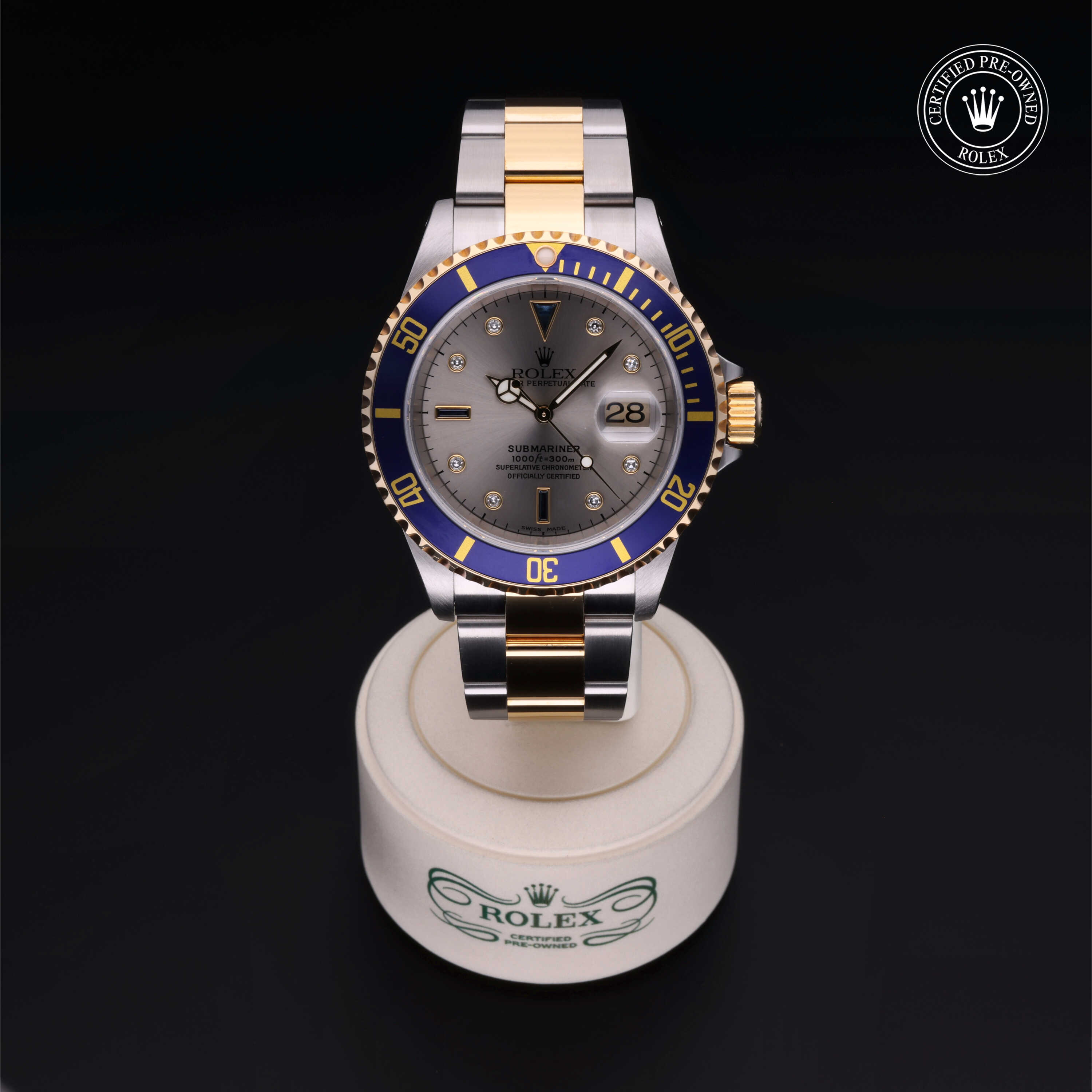 Rolex Submariner in Rolesor 18 Carat Yellow M16613-0016 at Davidson & Licht