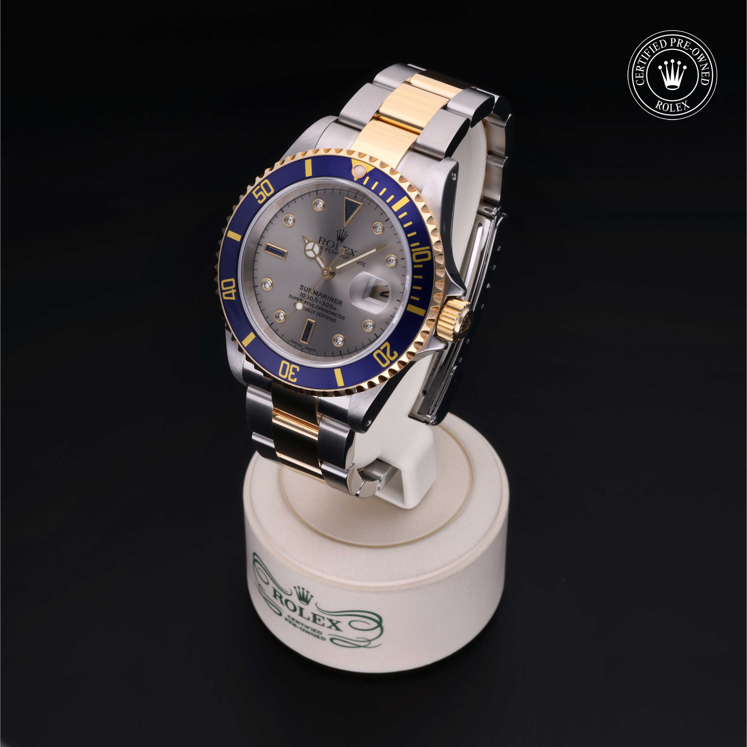 Rolex Submariner in Rolesor 18 Carat Yellow M16613-0016 at Davidson & Licht