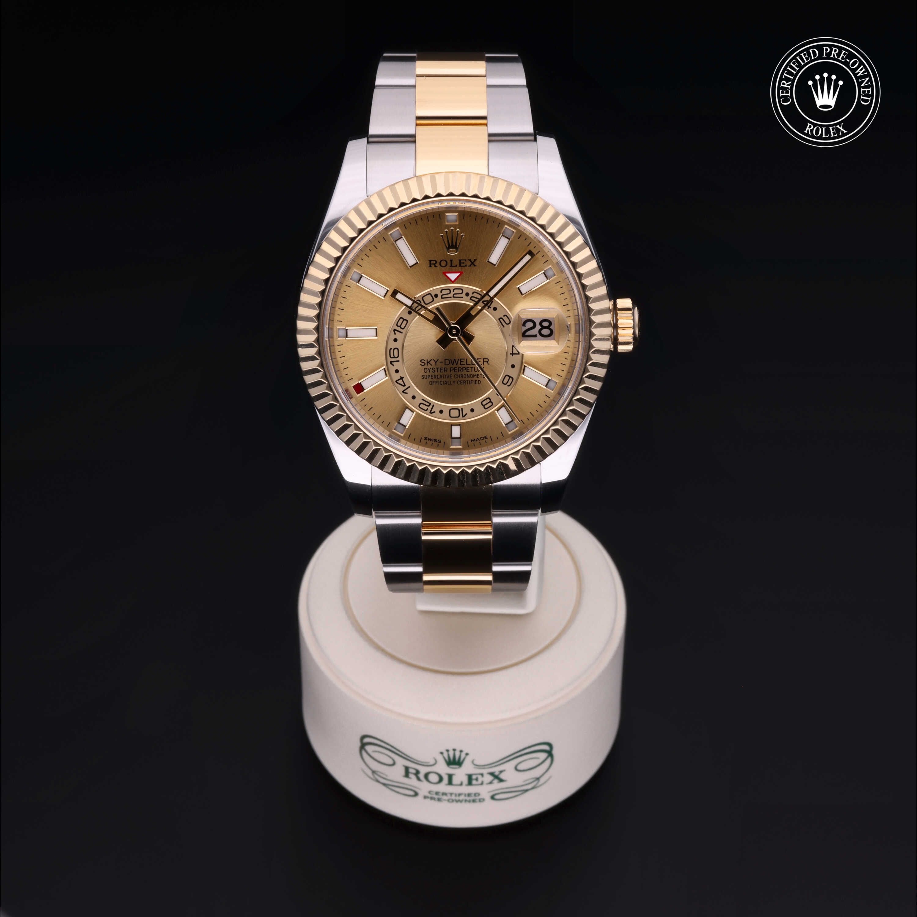 Rolex Sky-Dweller in Rolesor 18 Carat Yellow M326933-0001 at Davidson & Licht