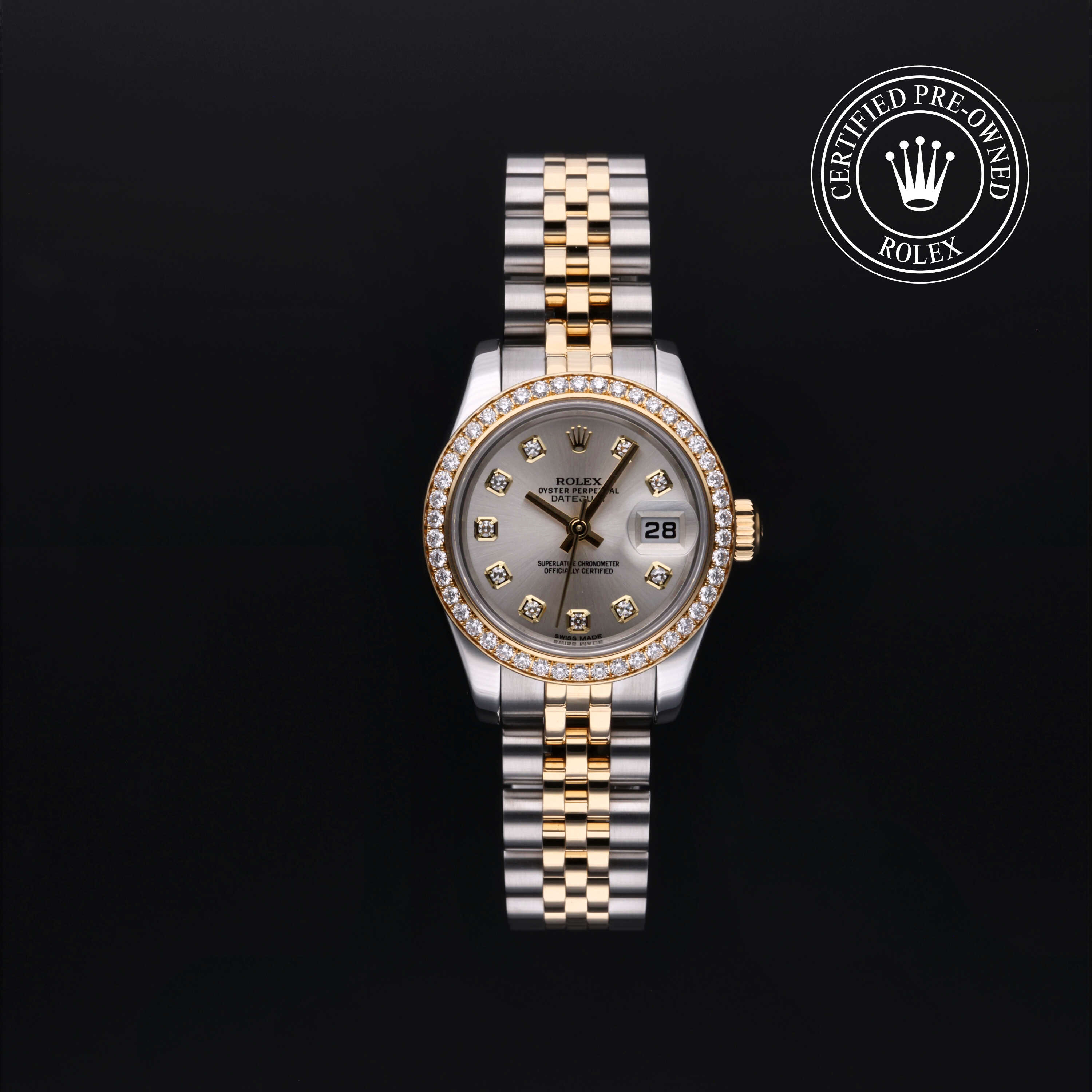 Rolex Lady-Datejust in Rolesor 18 Carat Yellow M179383-0016 at Davidson & Licht