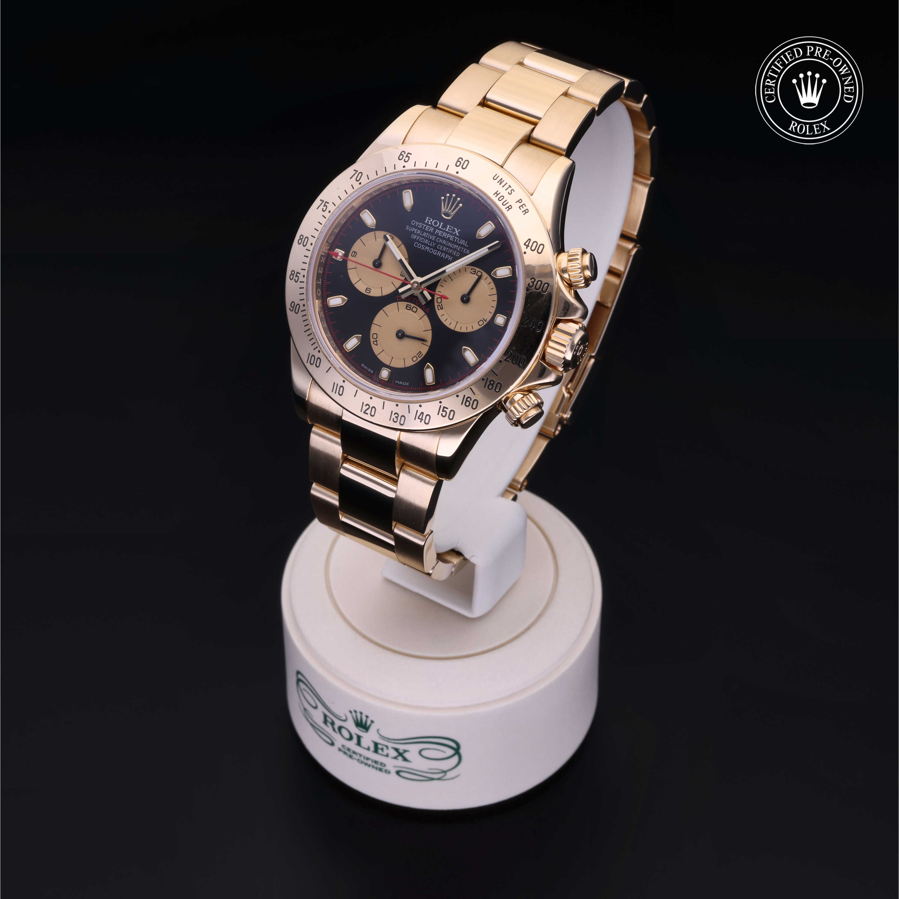 Rolex Cosmograph Daytona in Gold 18 Carat Yellow M116528-0017 at Davidson & Licht