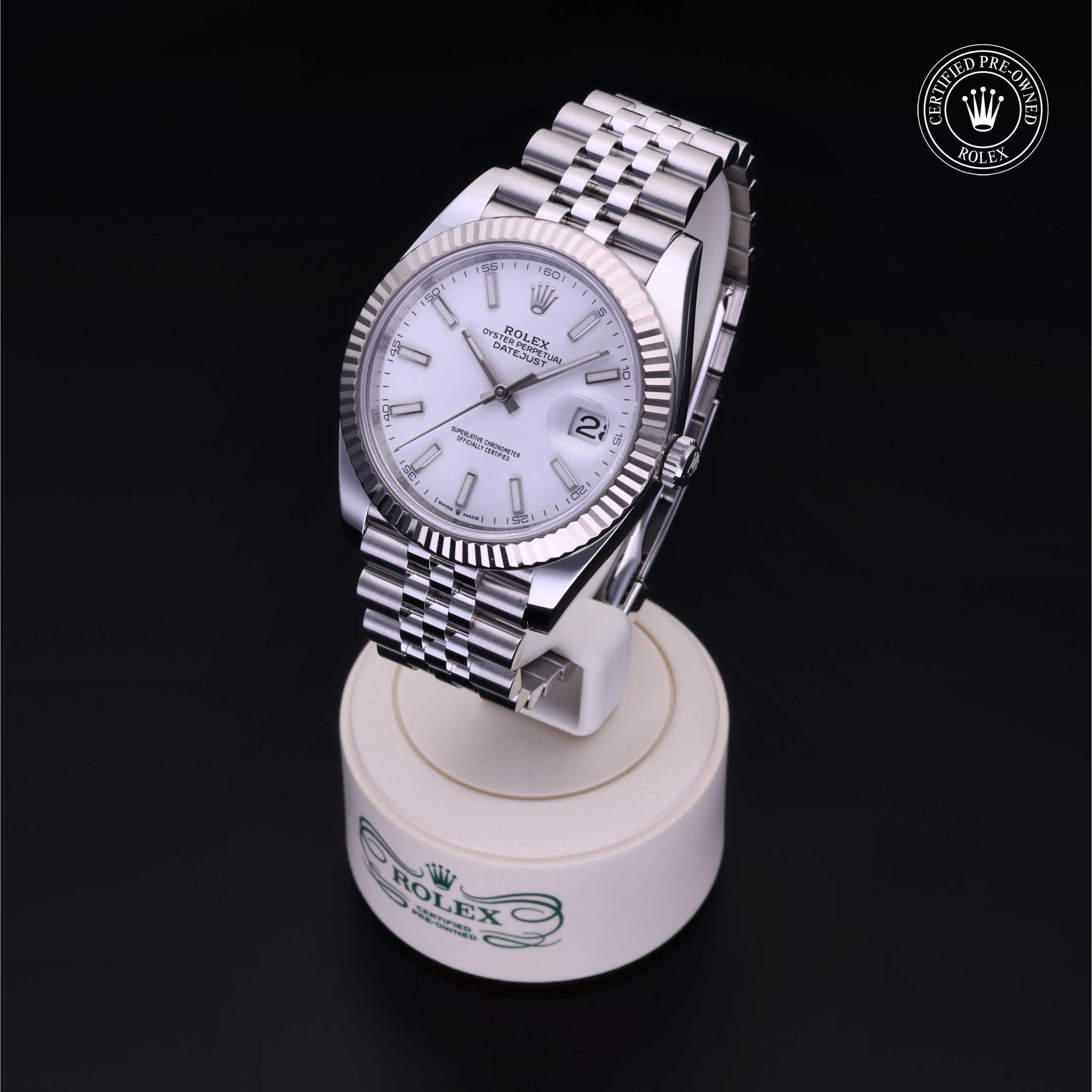 Rolex Datejust in Rolesor 18 Carat White M126334-0010 at Davidson & Licht