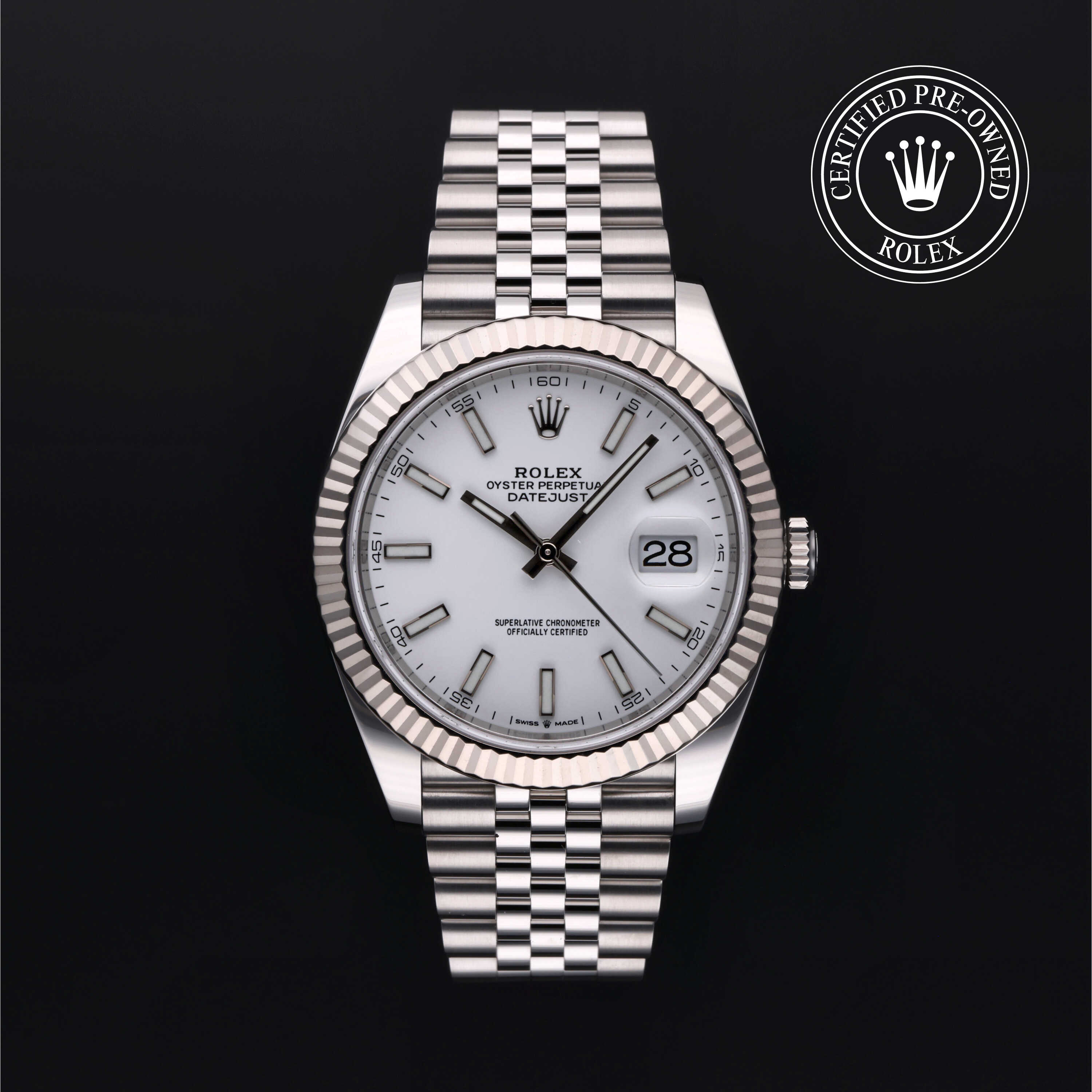 Rolex Datejust in Rolesor 18 Carat White M126334-0010 at Davidson & Licht