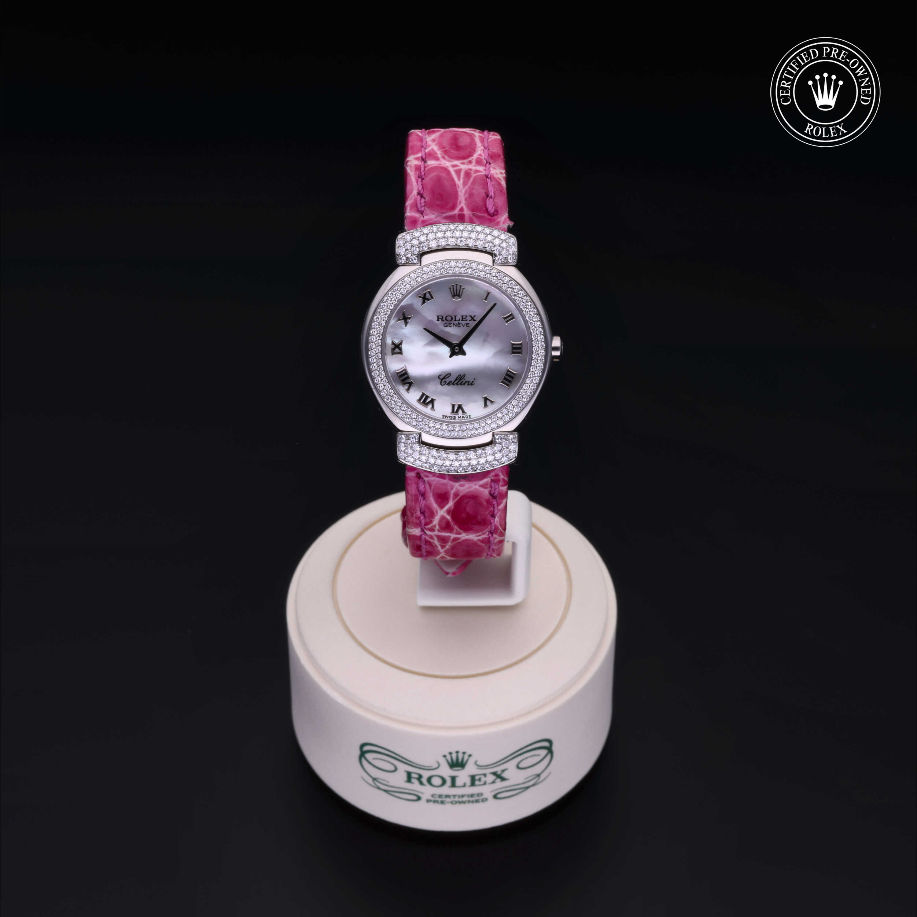 Rolex Cellini in Gold 18 Carat White M6673/9-0026 at Davidson & Licht