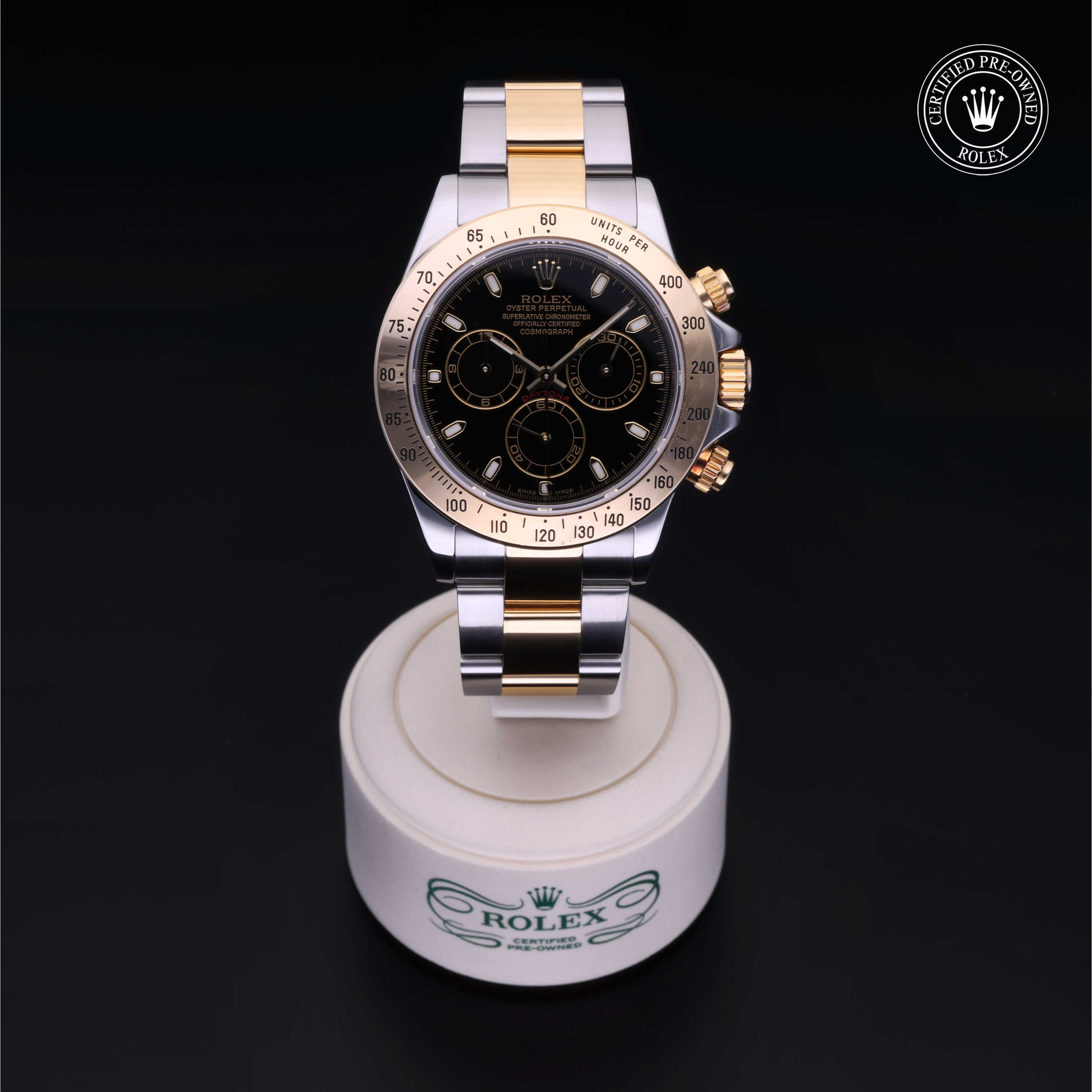Rolex Cosmograph Daytona in Rolesor 18 Carat Yellow M116523-0028 at Davidson & Licht
