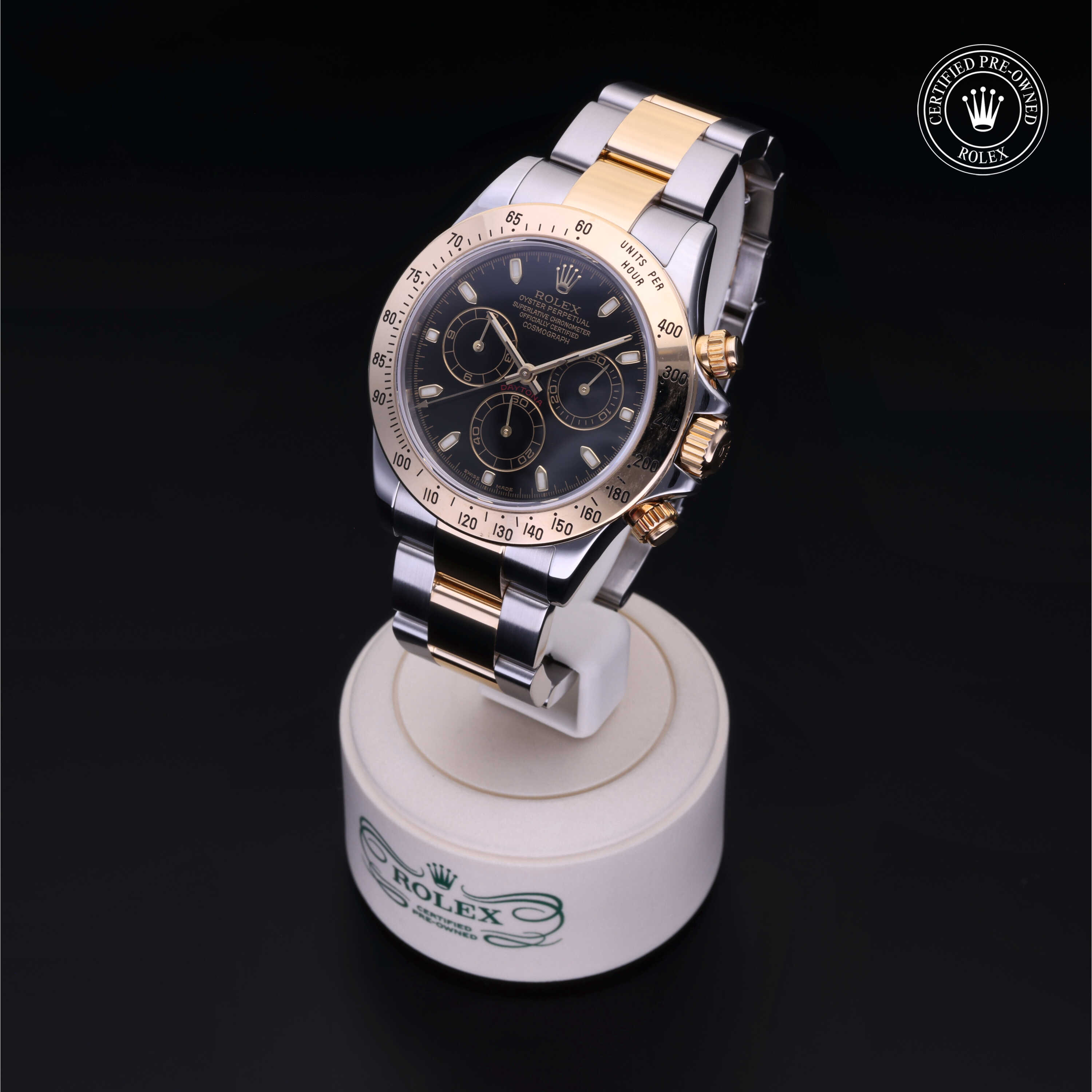Rolex Cosmograph Daytona in Rolesor 18 Carat Yellow M116523-0028 at Davidson & Licht