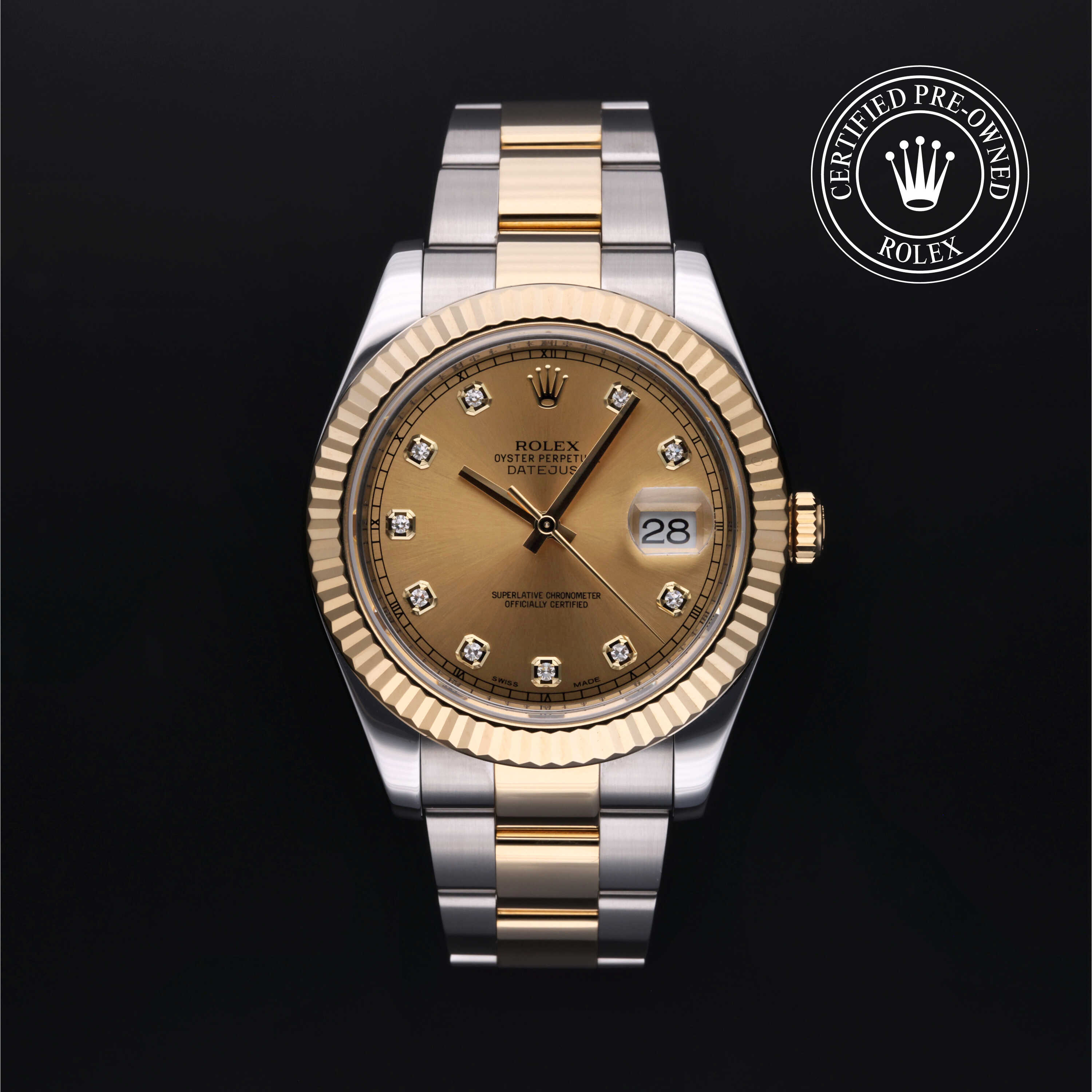 Rolex Datejust in Oyster Steel and 18K Yellow Gold M116333-0007 at Davidson & Licht