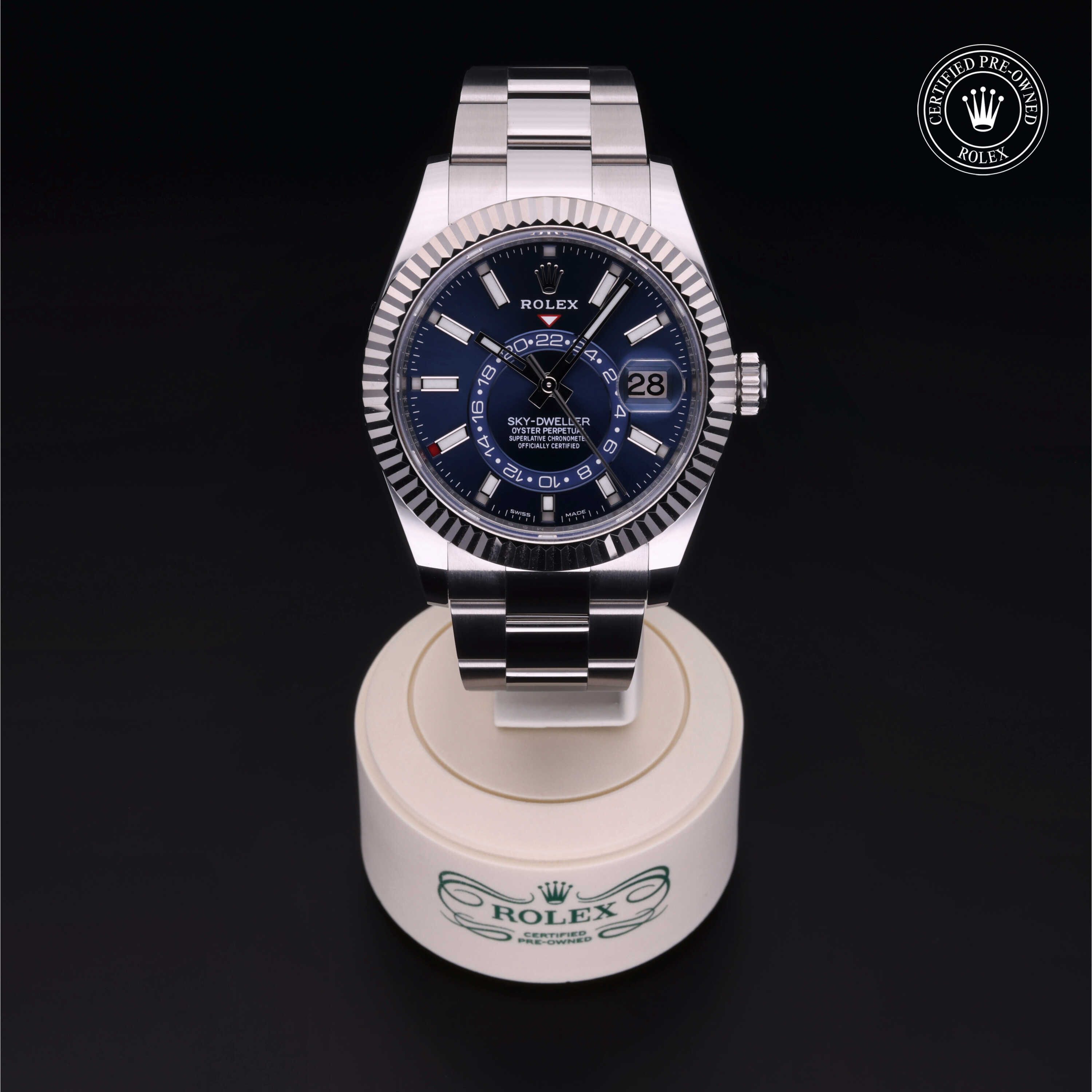 Rolex Sky-Dweller in Rolesor 18 Carat White M326934-0003 at Davidson & Licht
