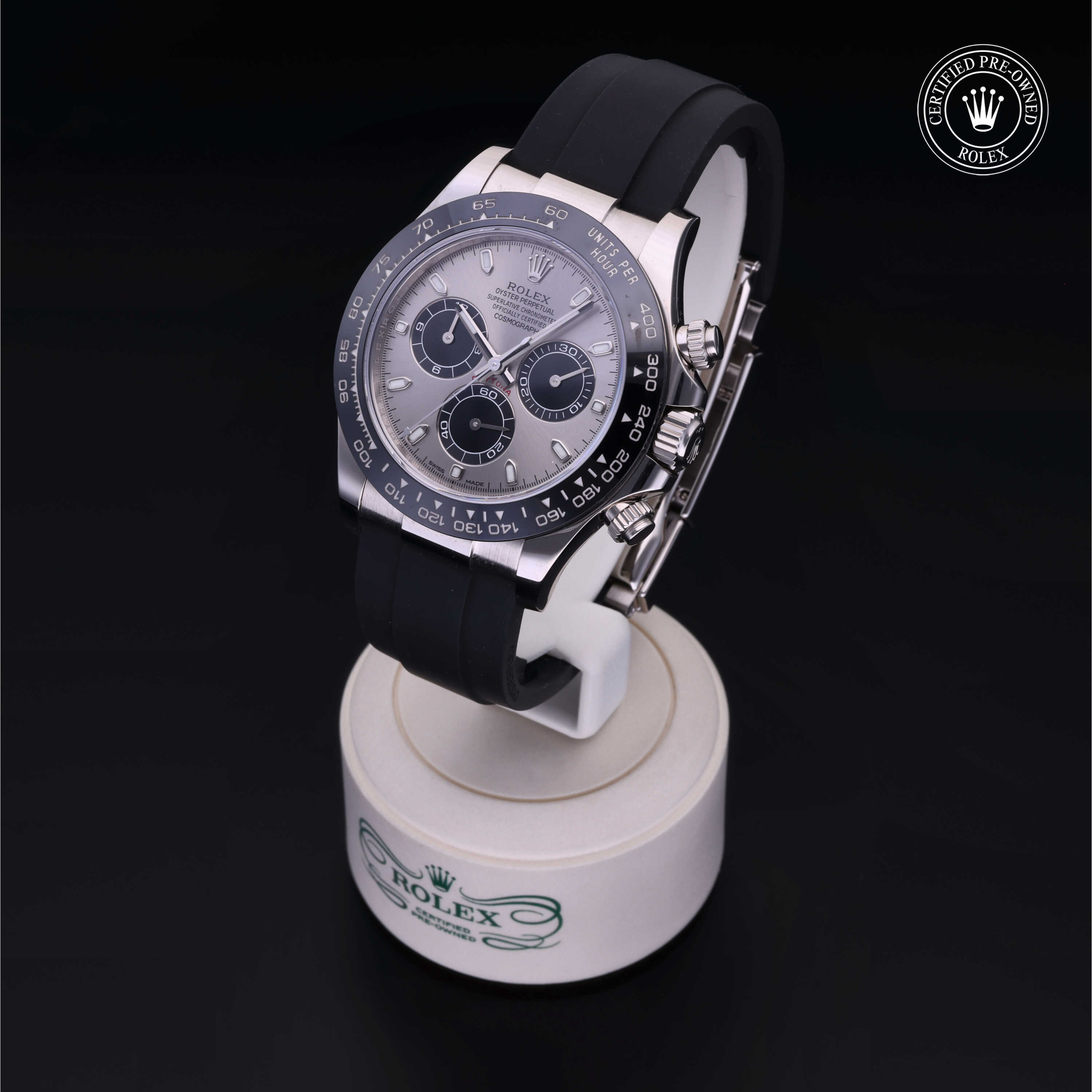 Rolex Cosmograph Daytona in Gold 18 Carat White M116519LN-0024 at Davidson & Licht