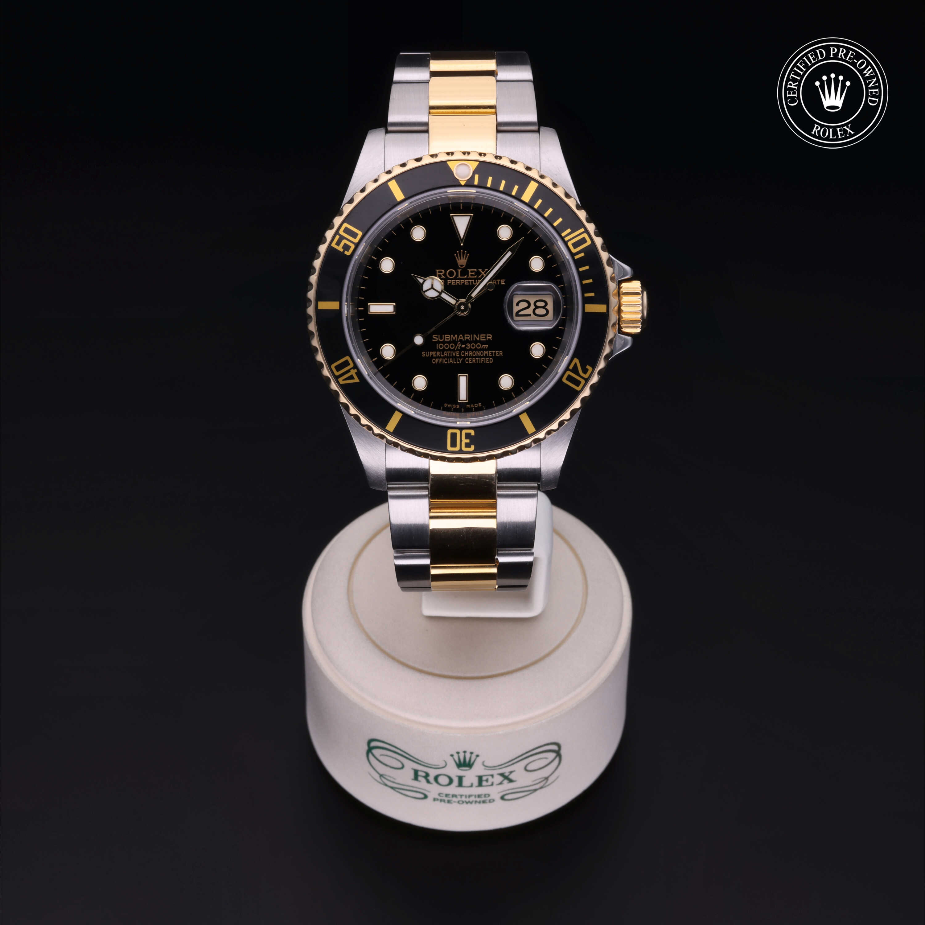 Rolex Submariner in Rolesor 18 Carat Yellow M16613LN-0005 at Davidson & Licht