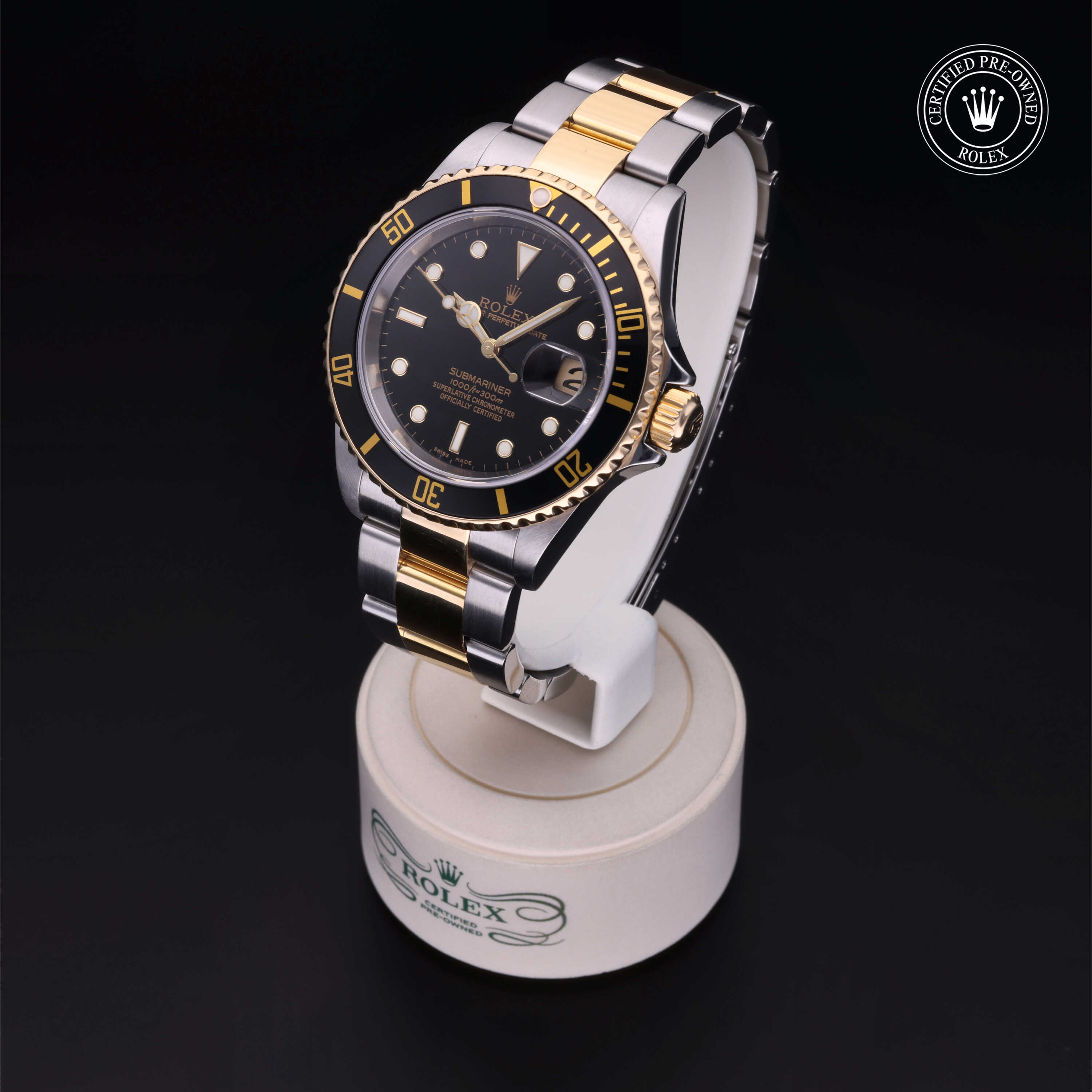 Rolex Submariner in Rolesor 18 Carat Yellow M16613LN-0005 at Davidson & Licht