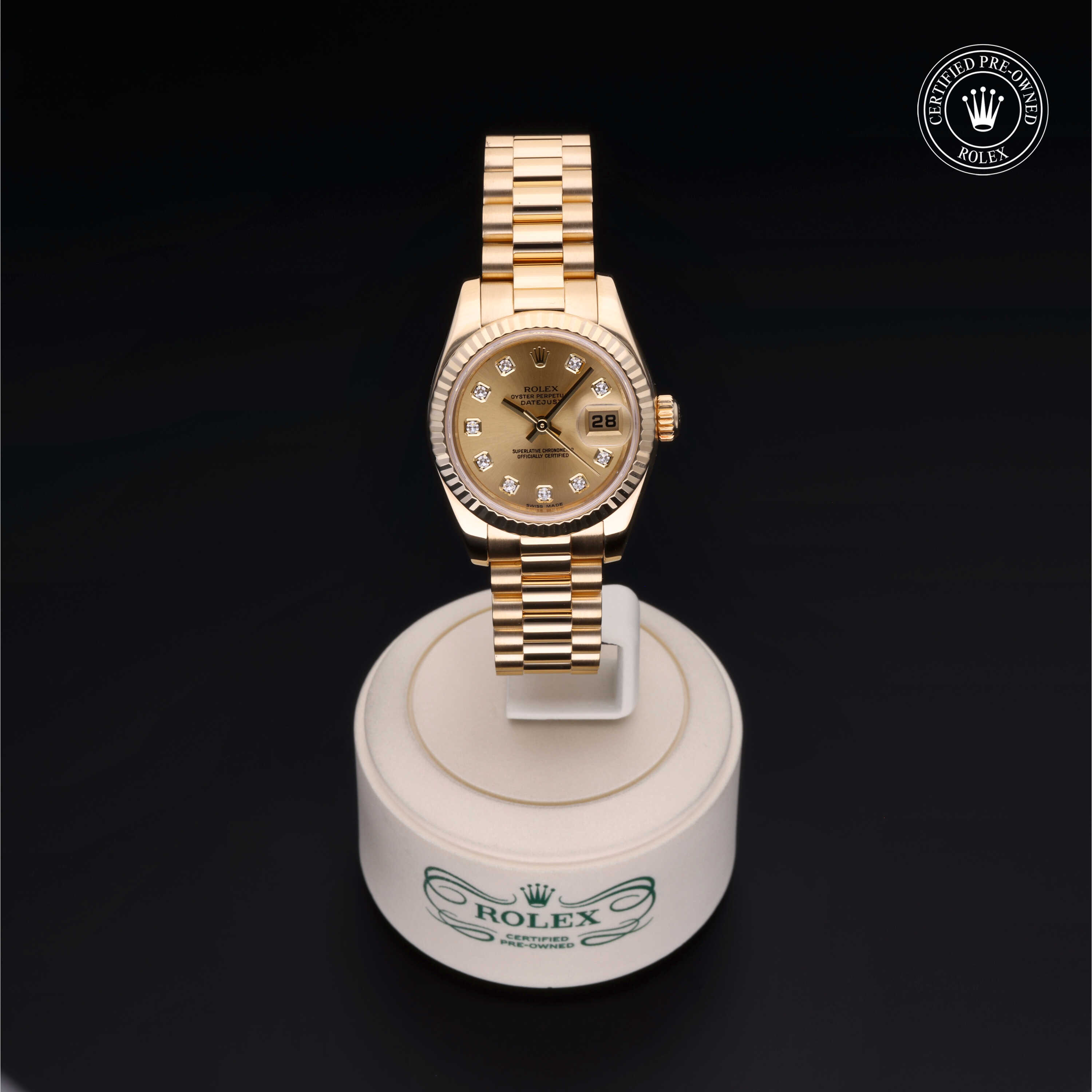 Rolex Lady-Datejust in Gold 18 Carat Yellow M179178-0086 at Davidson & Licht