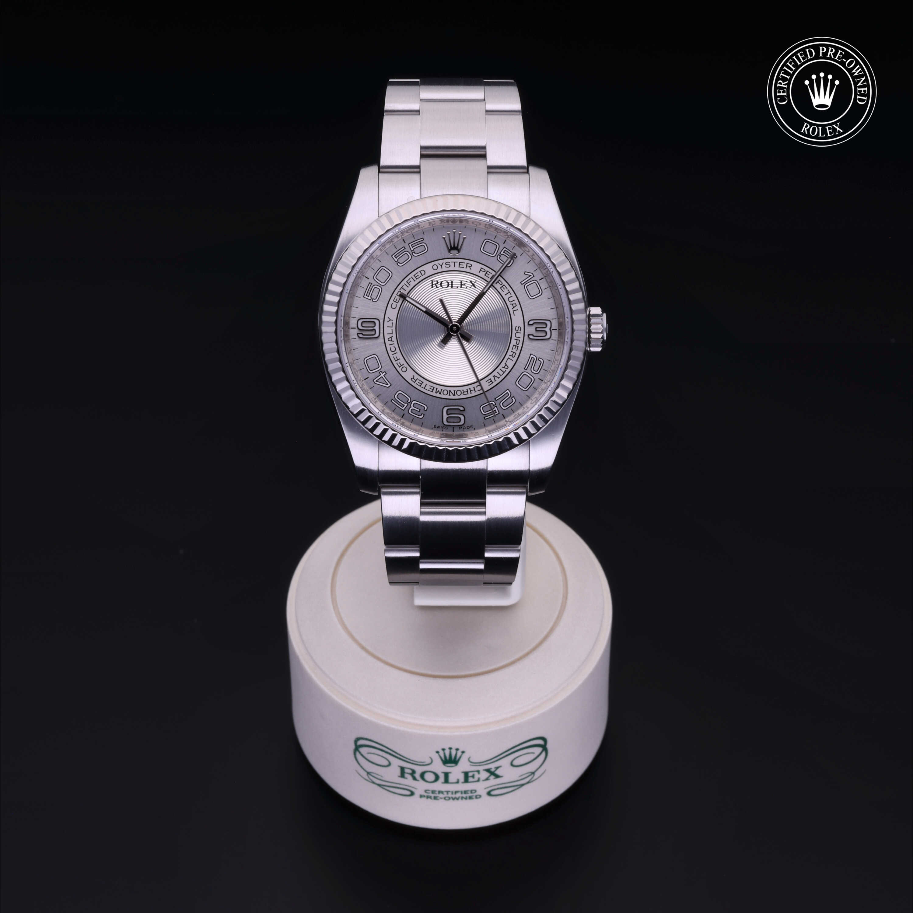 Rolex Oyster Perpetual in Rolesor 18 Carat White M116034-0009 at Davidson & Licht