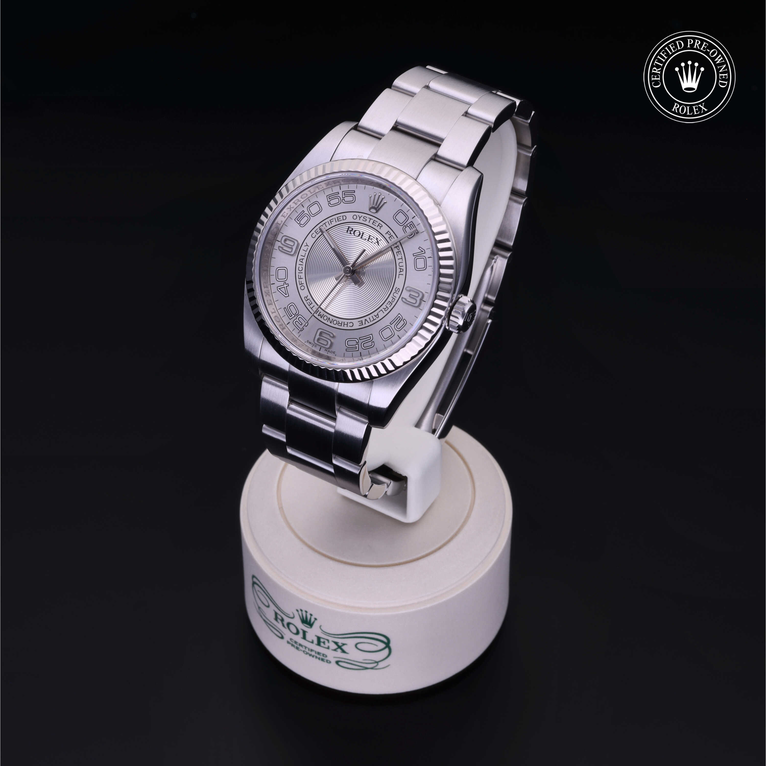 Rolex Oyster Perpetual in Rolesor 18 Carat White M116034-0009 at Davidson & Licht