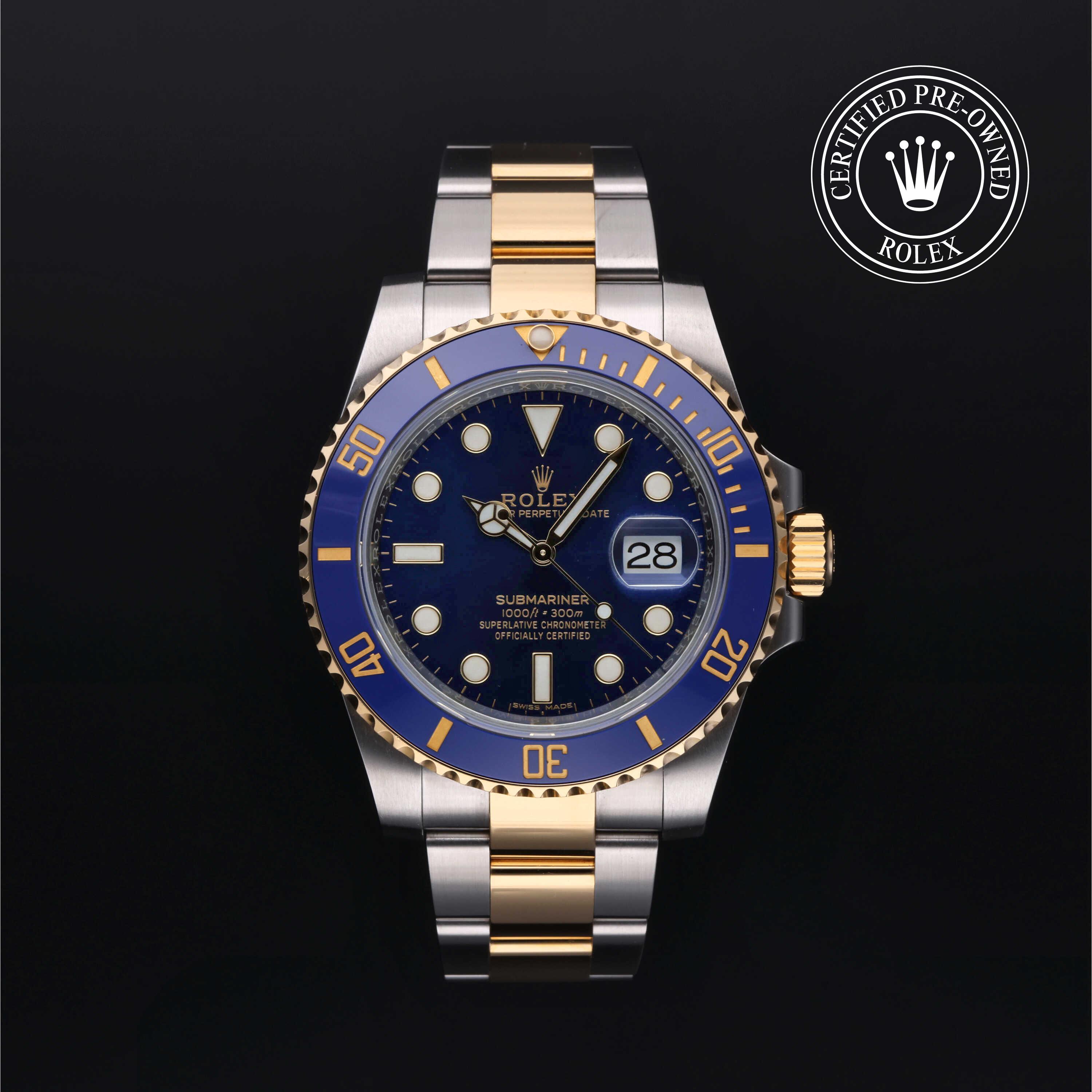 Rolex Submariner in Rolesor 18 Carat Yellow M116613LB-0005 at Davidson & Licht