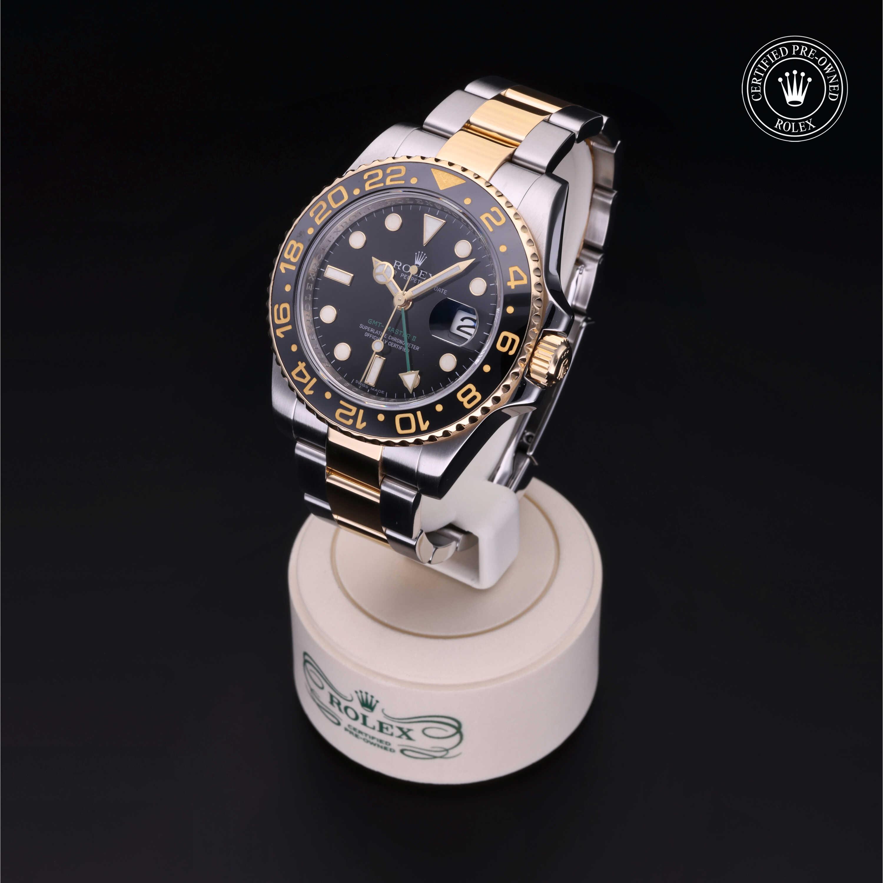 Rolex GMT-Master II in Rolesor 18 Carat Yellow M116713LN-0001 at Davidson & Licht