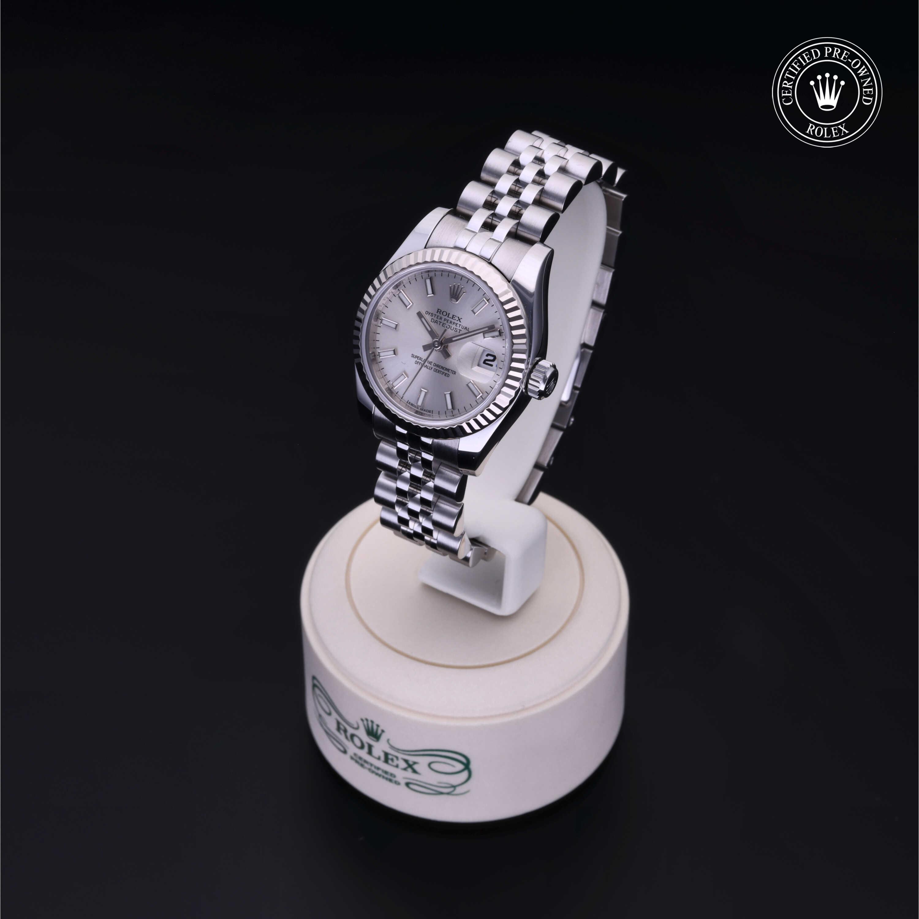 Rolex Lady-Datejust in Rolesor 18 Carat White M179174-0005 at Davidson & Licht