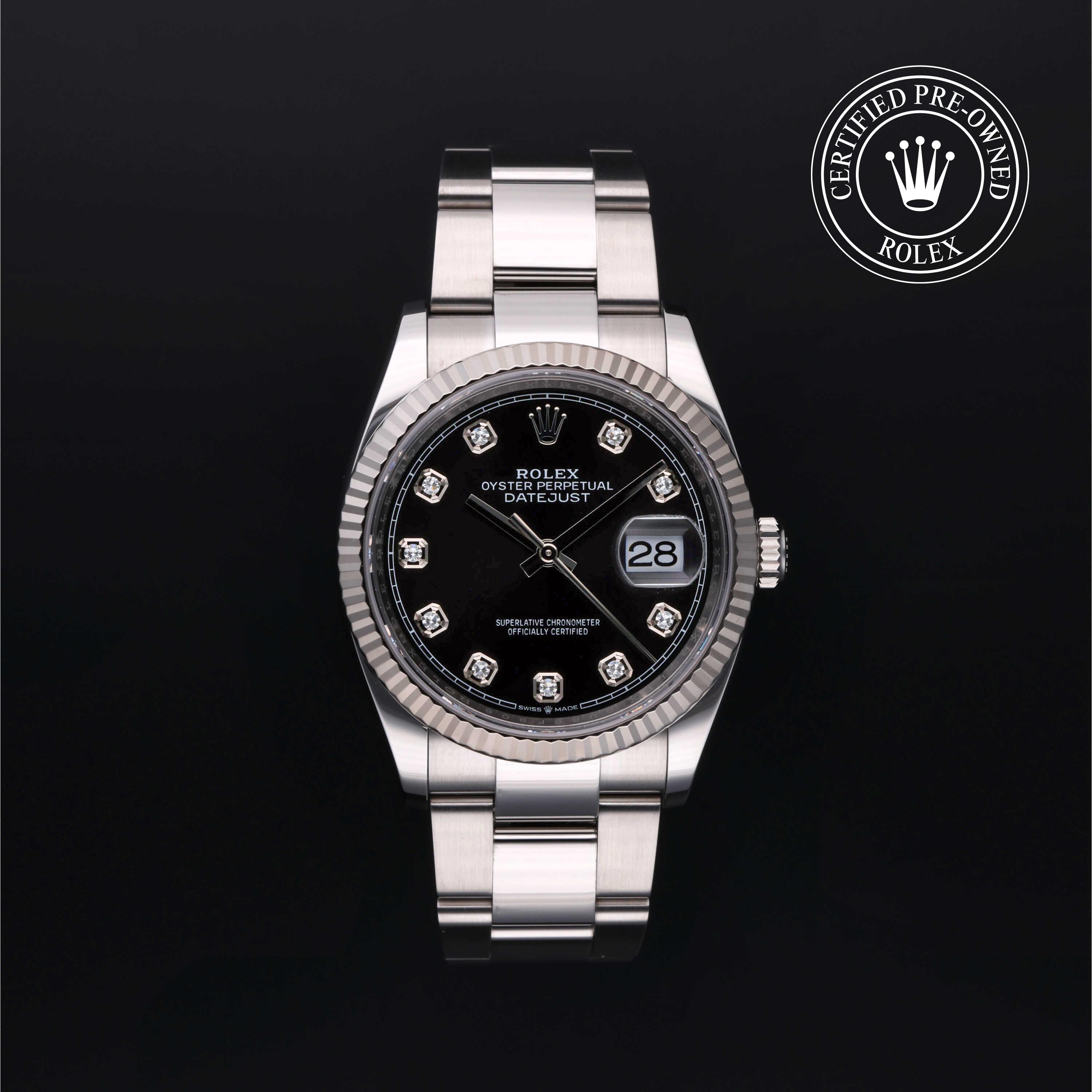 Rolex Datejust in Rolesor 18 Carat White M126234-0028 at Davidson & Licht
