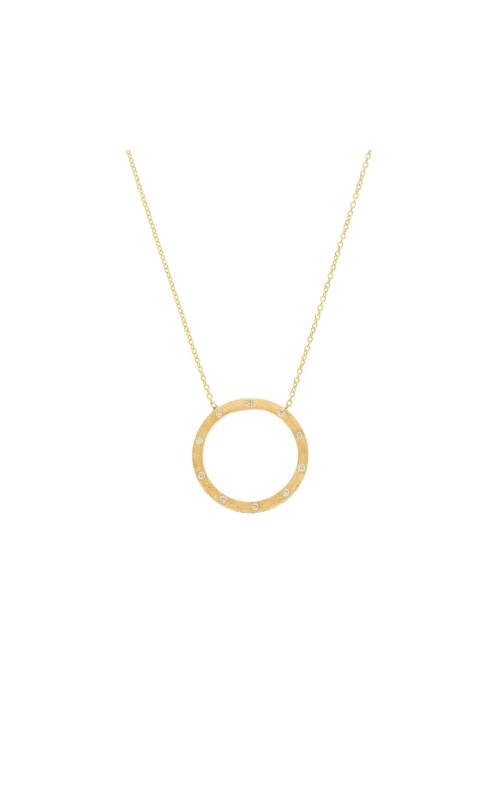 Sethi Couture Dunes Circle White Diamond Necklace 2104NS-YG