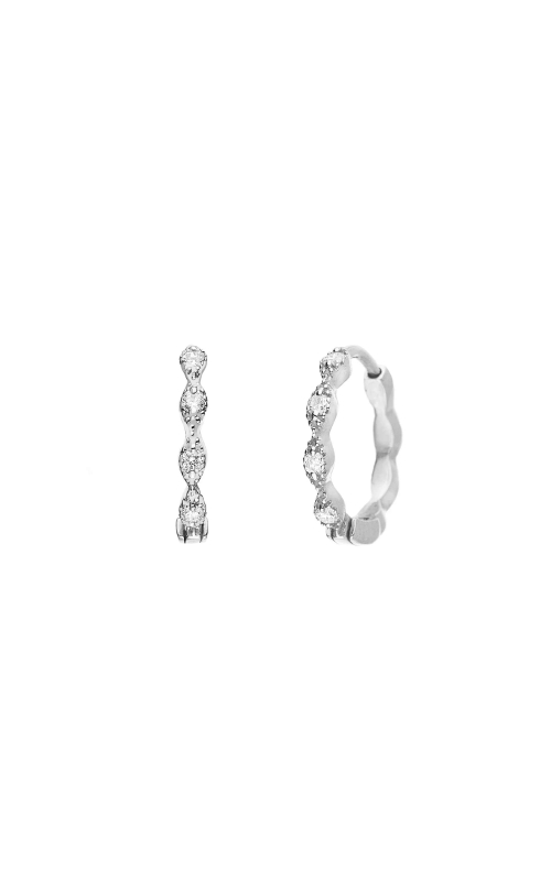 Sethi Couture Eleanor White Diamond Huggies Earrings 2822ER-WG