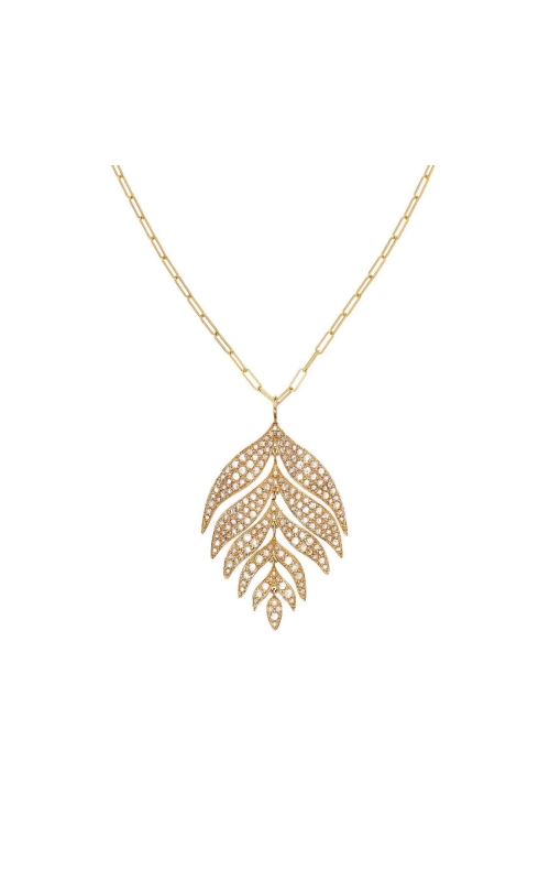 Sethi Couture Feuille White Diamond Necklace P1542-YG